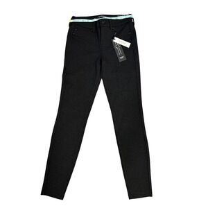 Liverpool Madonna Skinny‎ Pants Black Textured High Rise Petite 2P NWT